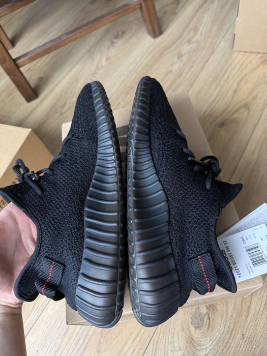 Adidas Yeezy Boost 350 V2 Bred buty sneakersy czarne niskie 45 1/3
