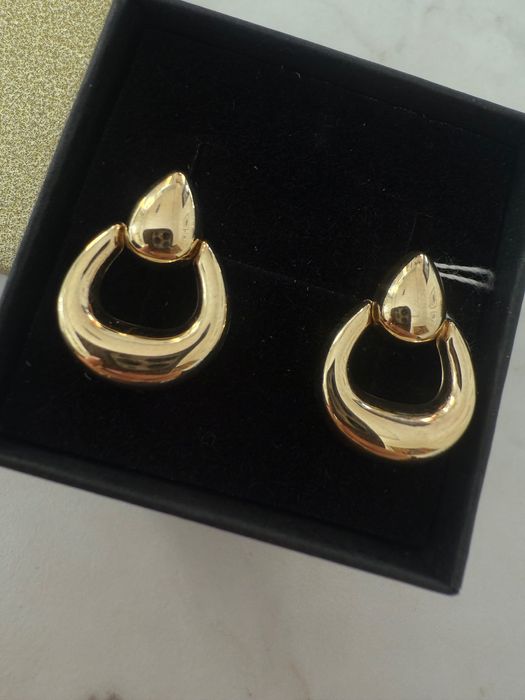 Kolczyki złote wiszące sztyft nowe 585