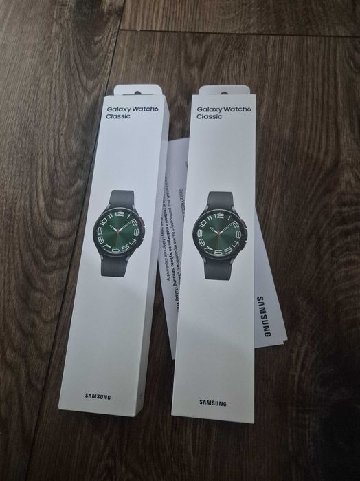 Nowy smartwatch Samsung galaxy WATCH 6 CLASSIC 47m LTE Gwar zamiana