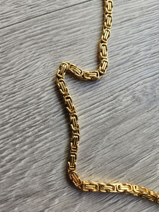 Łańcuszek łańcuszek królewski łańcuch pozłacany 55cm bransoleta