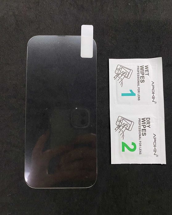 Película de vidro temperado iPhone 16/ 16 Plus/16 Pro/16 Pro Max/16e