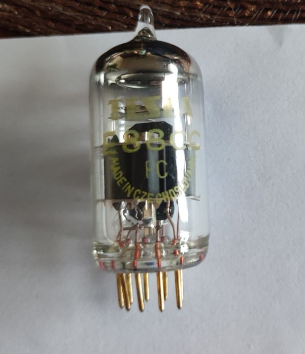 E88CC Tesla gold prawie nowa lampa elektronowa