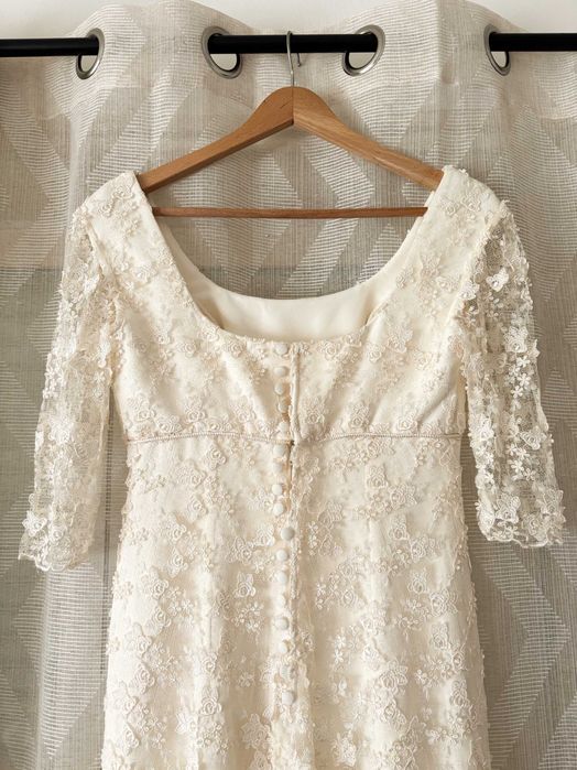 Vestido de Noiva em Renda Chantilly