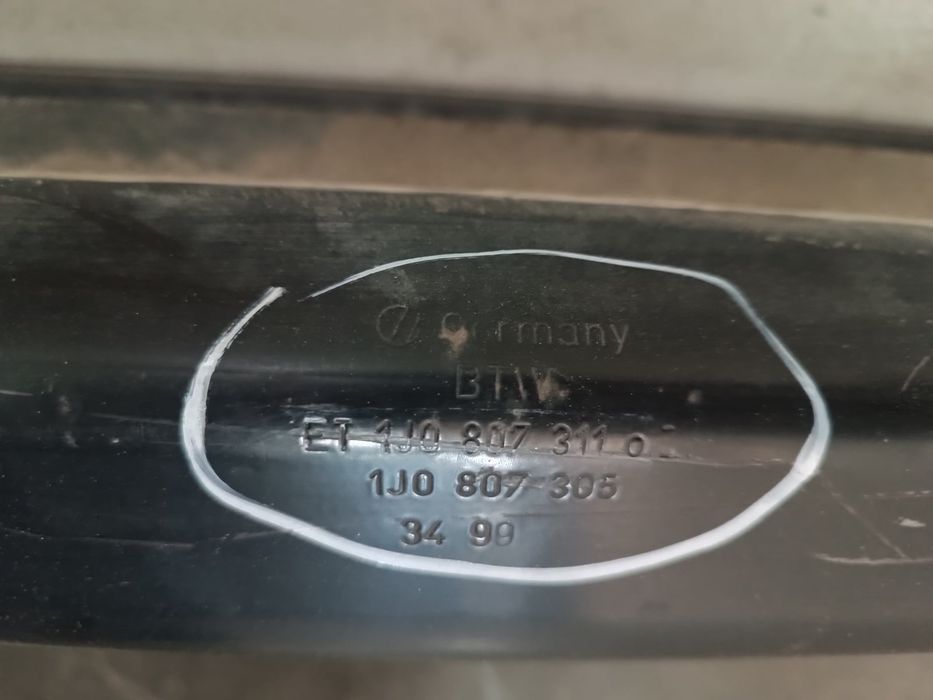 Reforço Pára-choques Trás VW GOLF IV Van - 1J0807305