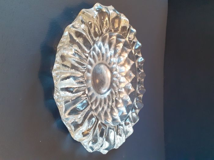 Popielniczka popielnica szkło Słonecznik HSG Ząbkowice PRL