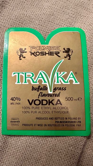 Etykieta Polnis Kosher Travka