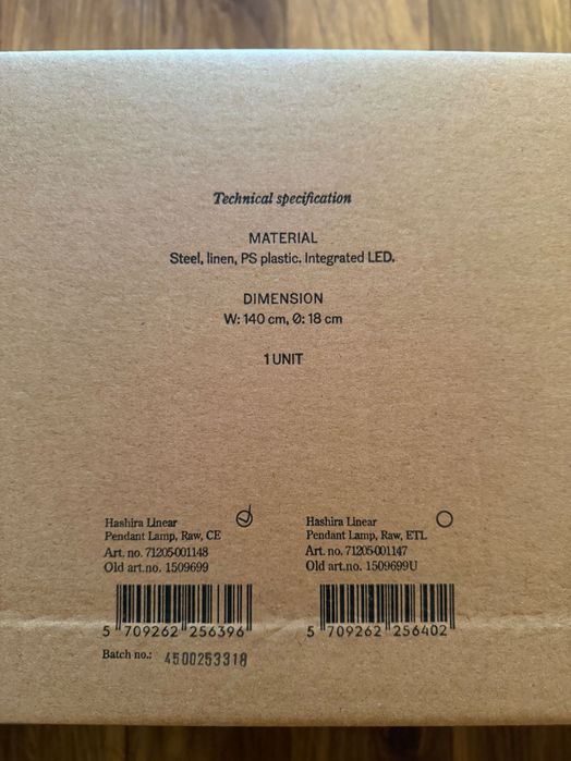 Nowa designerska lampa wisząca z lnu Hashira. Audo Copenhagen.