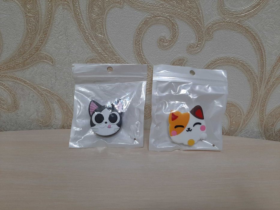 Попсокет держатель для смартфона кот котик котёнок