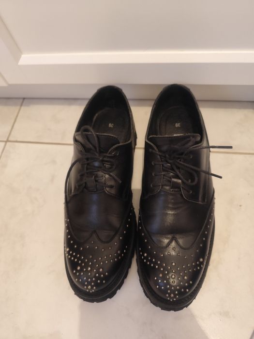 Sapatos Oxford de cuoro