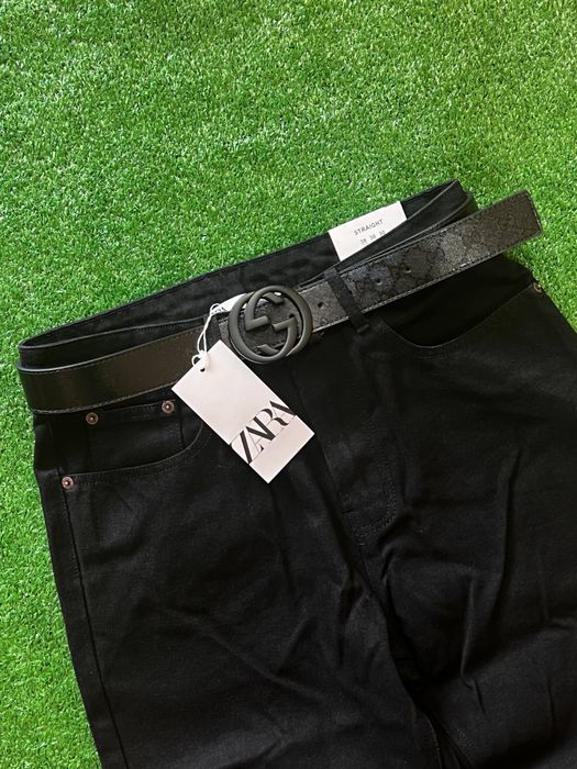 Джинсы клеш Zara flared type как у габанны черные