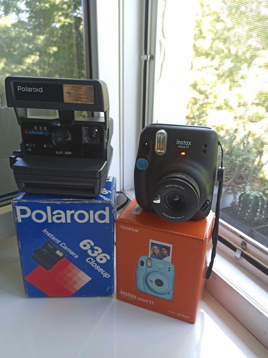 Камера миттєвого друку Fujifilm Instax Mini 11 і Polaroid 636 ОЛХДОСТА