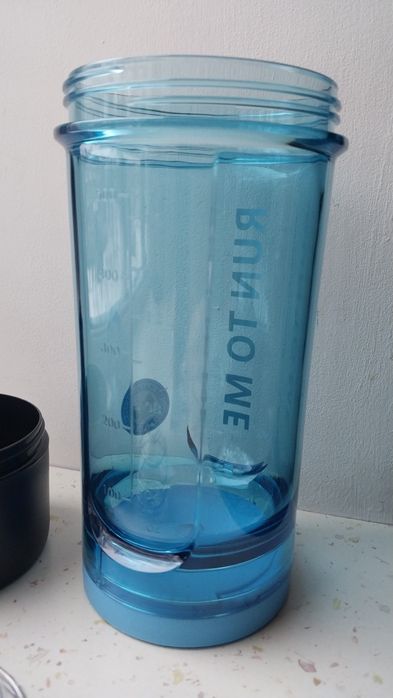 Шейкер спортивний Casno пляшка бутылка з вінчиком 600 мл Синій