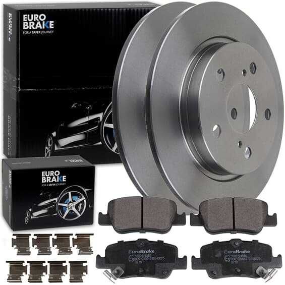 Jogo discos e pastilhas traseiros Toyota Corolla e Auris E15+E18