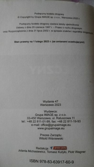 Podręczny kodeks drogowy