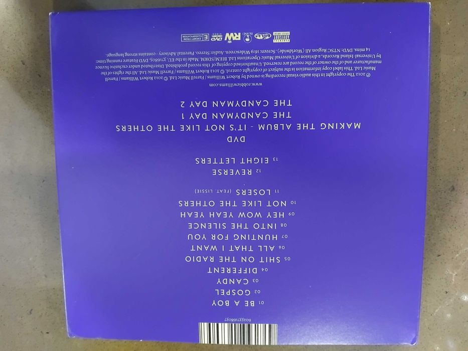 Robbie Williams em cd e dvd novo