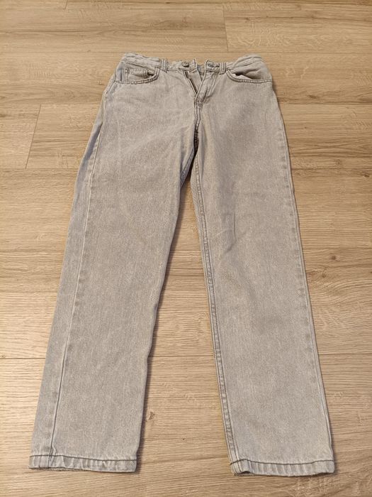 Джинси мом Sinsay Mom Fit розмір 34 сірі / сіро-блакитні