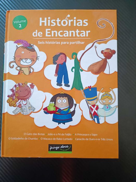 livros infantis “Histórias de Encantar” – Volume 1 e Volume 2.