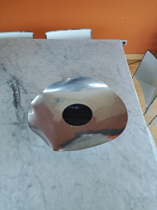 Centro de Mesa Design Moderno em Inox/Cromado
