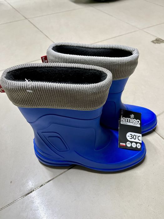 Гумові чоботи lemigo нові 38 з неопреновим чулком