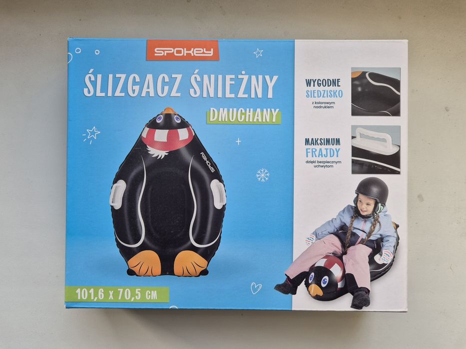 Nowy Ślizgacz Śnieżny Dmuchany Spokey Sanki Dmuchane Pingwin Na Śnieg