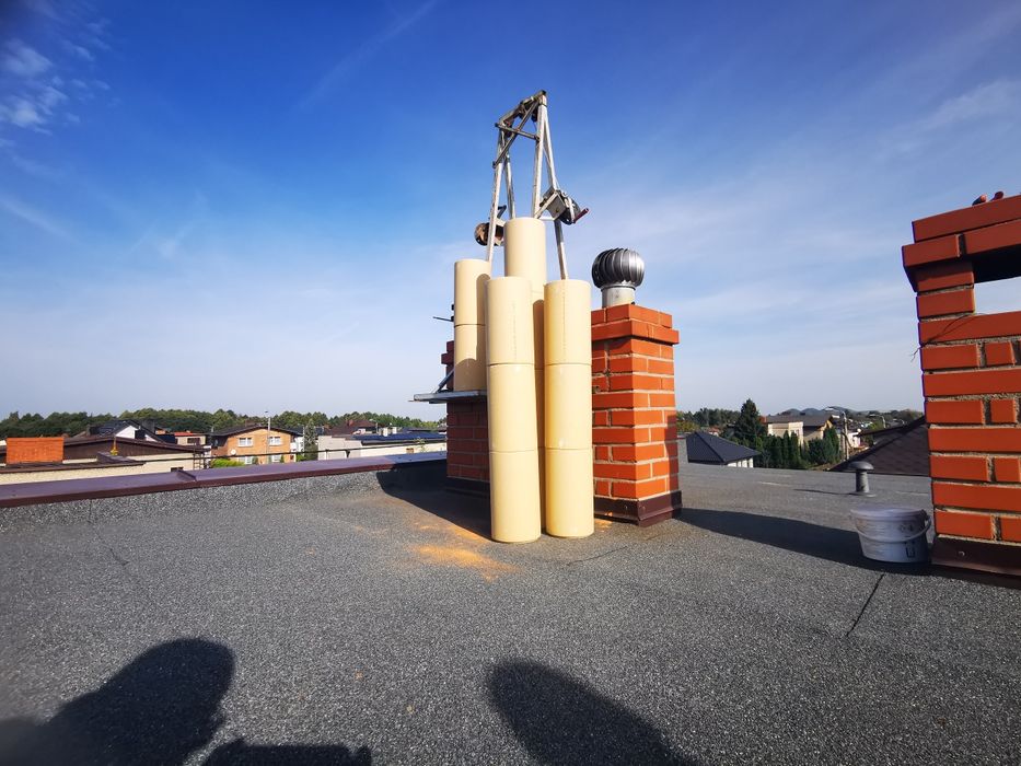 Frezowanie komina, wkłady ceramiczne i stalowe. Remonty, naprawa  komina.