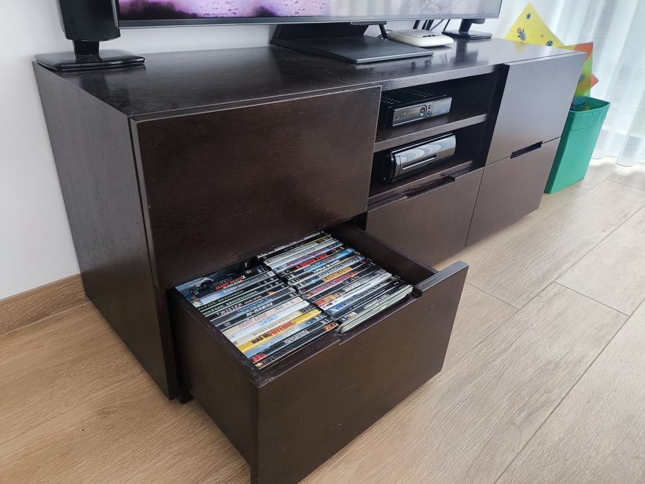 Móvel TV com mesa centro Wenge