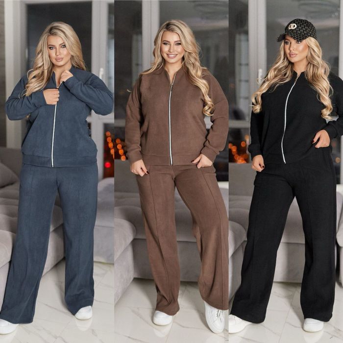 Жіночий спортивний костюм двосторонній фліс 48-50 52-54 56-58 60-62