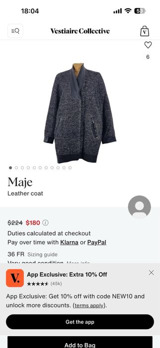 Пальто шерстяне Maje Pink