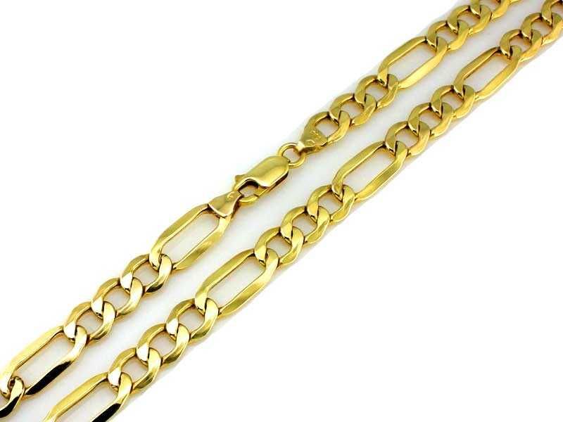 Nowy złoty łańcuszek splot figaro PR 585 5.5mm 55 cm