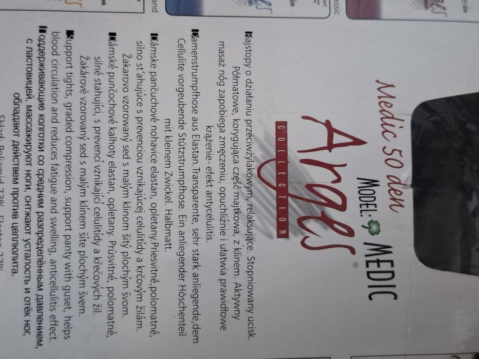 Czarne rajstopy 50 den, r.3