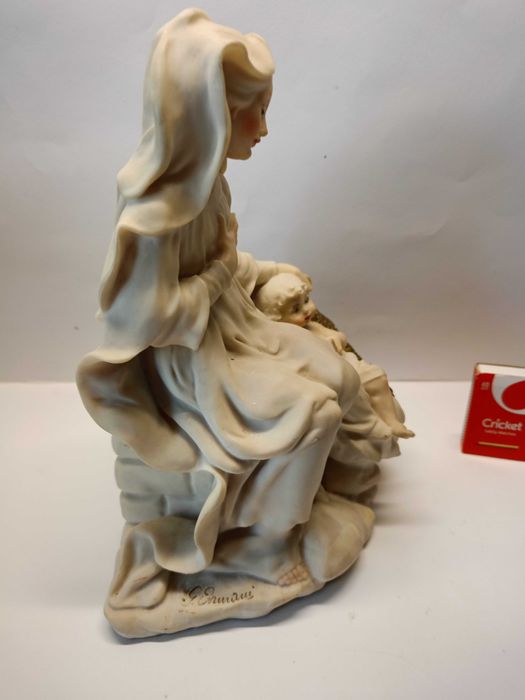 Duża figura Matka Boża z dzieciątkiem Jezus Capodimonte G.Armani