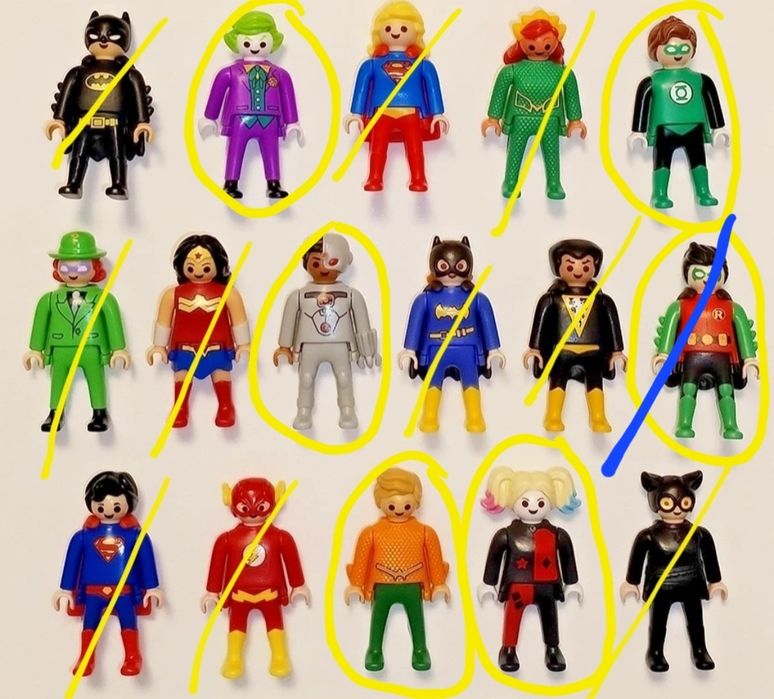 Фігурки кіндер kinder Playmobil герої DC
