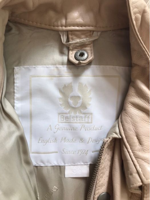 Kurtka skórzana beżowa firmy BELSTAFF