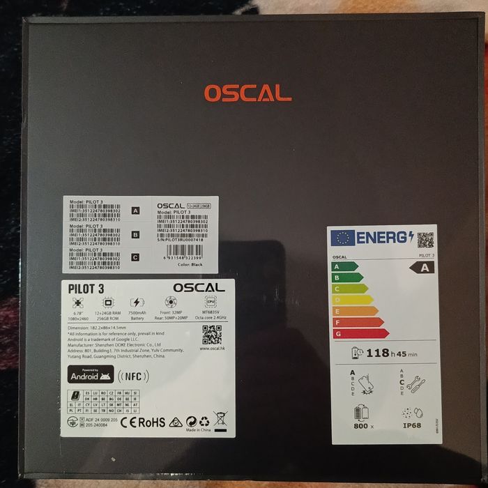 Blackview OSCAL PILOT 3 5G(6.8)120 Гц)-36/256 Gb