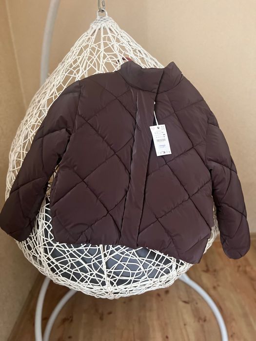 Куртка Zara в шоколадному кольорі XS , S