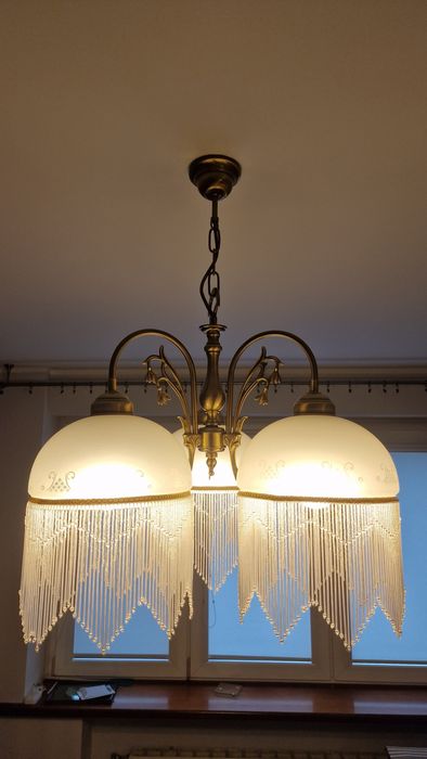 Luksusowy zestaw lamp Kutek Palermo mosiądz, 4szt. Made in Poland