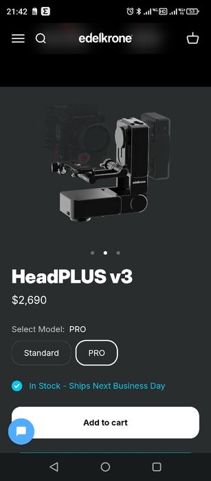 Продам операторський кран-робот Edelkrone JibPlus, HeadPlus v. 3 Pro