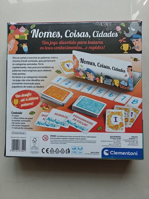 JOGO Nomes, Coisas, Cidades da CLEMENTONI
