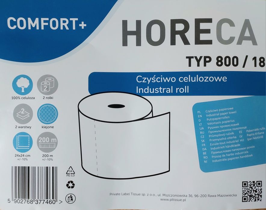 Dwupak ręcznik papierowy HORECA 200m