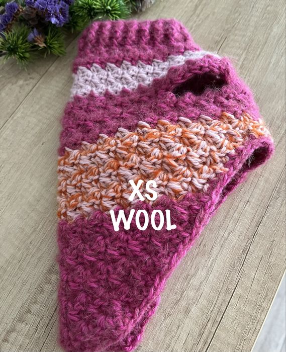 Sweterek dla psa xs alpaka moher merino handmade