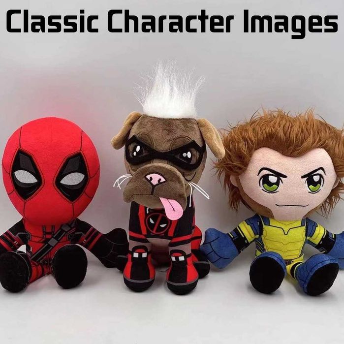 Avengers,Pluszowa maskotka,Wolverine Marvel Deadpool 3 Kuricha 25 cm