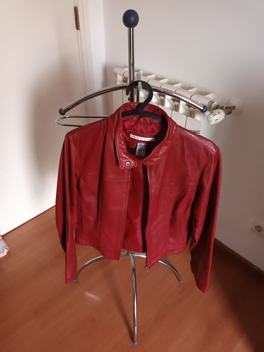 Casaco em pele de cordeiro