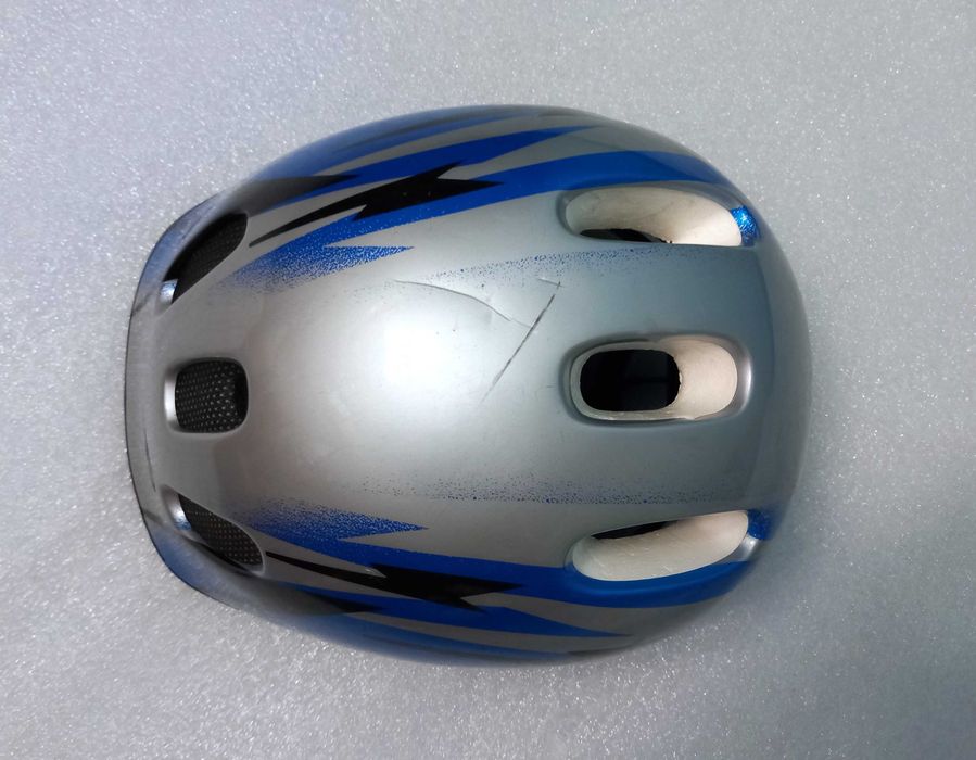 Kask dla dziecka 48-52 cm WORKER KIDDY srebrno-niebieski