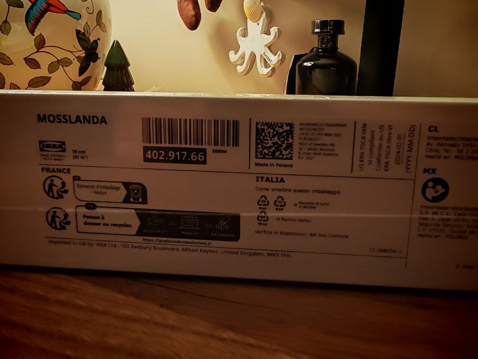 Listwa półka ścienna na zdjęcia Mosslanda IKEA