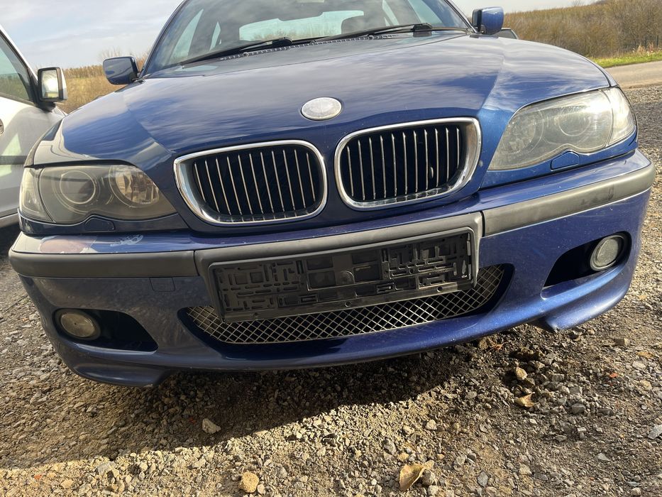 Zderzak przod przedni bmw e46 sedan touring M pakiet le mans blau 381