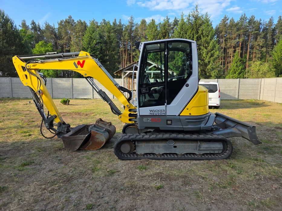 Wacker Neuson EZ50 KLIMA, DŁUGIE RAMIE, NISKI PRZEBIEG, 3 łyżki, super stan! jak CAT 305 / Yanmar Vio50 / Kubota U48  stan bardzo dobry zadbana minikoparka o wadze 5 ton