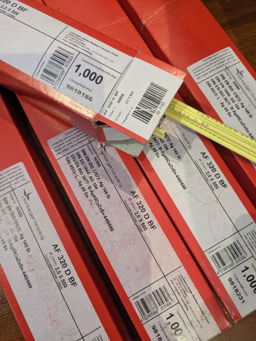 Припій срібний 45% з флюсом, Fontargen AF 320. ПСР45