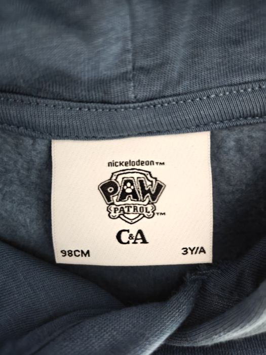 Sweater Hoodie Patrulha Pata C&A  criança 3 anos 98cm, nova, raramente