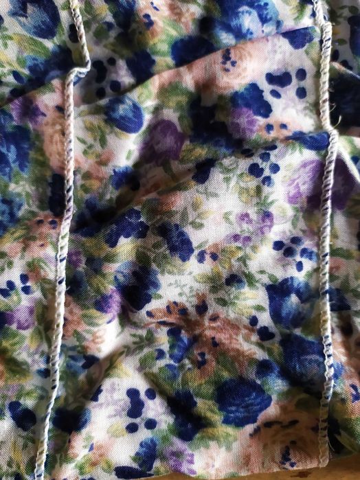 Платье хлопок цветочный принт с воланами и жаткой новое 42-46 размер