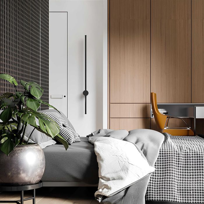 Kinkiet Polonez 80cm czarny LED 4000k